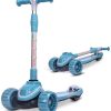Wholesale Suppliers Height Four Gear Adjustable Front And Rear Wheel Thickening Pu Flash Kids Scooter