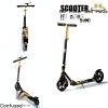Wholesale Five Gear Adjustable Foldable Aluminum Alloy Kids Scooter