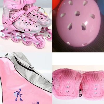 Online Wholesale Pu All-Stroke With Lamp Locking Wheel Set Smooth Shoes Color Can Only Be Cleaned