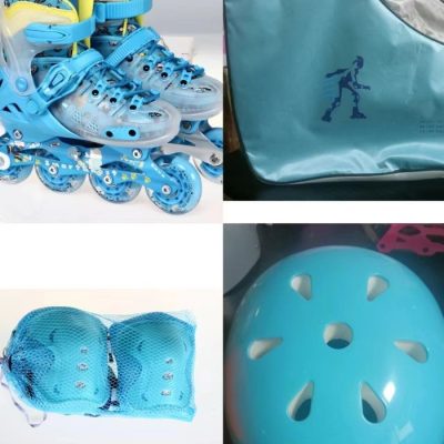 Online Wholesale Pu All-Stroke With Lamp Locking Wheel Set Smooth Shoes Color Can Only Be Cleaned
