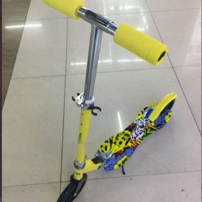 Wholesale Products Full Iron 200Mmpu Large Wheel With Water Transfer Printing Scooter