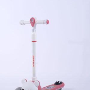 Wholesale Panda Music Lighting Four Gear Adjustment 70-85Cm Kids Scooter