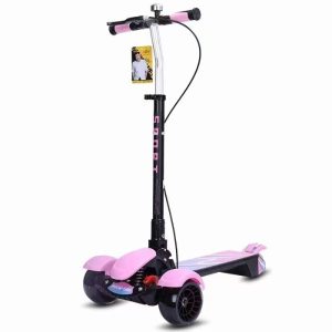 Customization Options Luxury Kids Scooter With Hand Brake Crank Plate Five Gear Adjustment Music Lighting