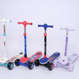 Distributor Music Lighting, Handle Lighted Kids Scooter Thick Pu Tires