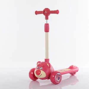 Distributor Music Lighting, Handle Lighted Kids Scooter Thick Pu Tires
